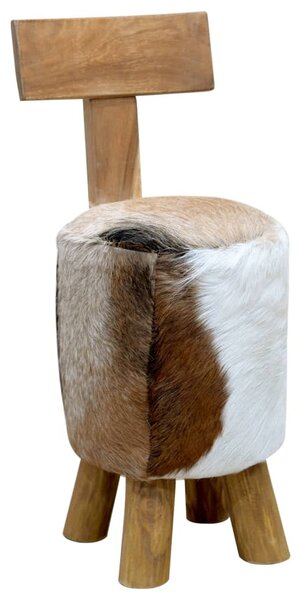Kecskebőr és tömör tíkfa ülőke