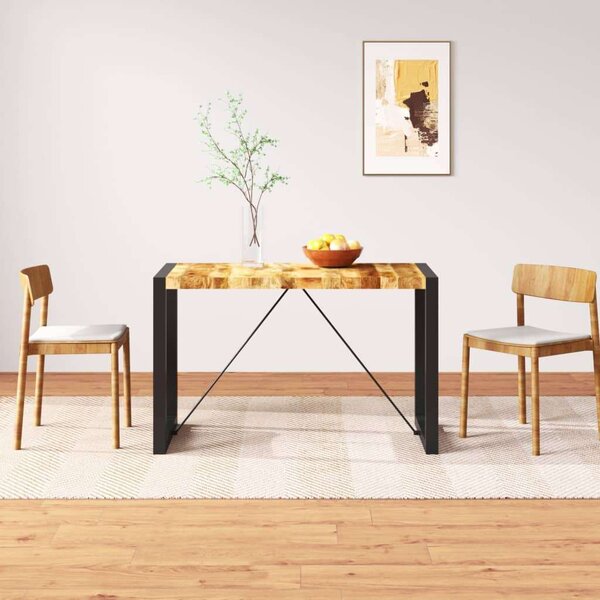 VidaXL tömör nyers mangófa étkezőasztal 120 cm