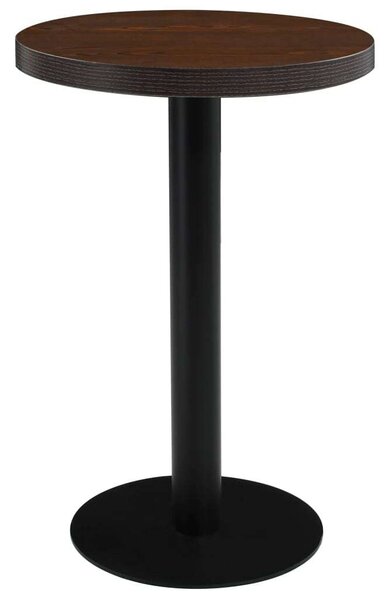 VidaXL sötétbarna MDF bisztróasztal 50 cm