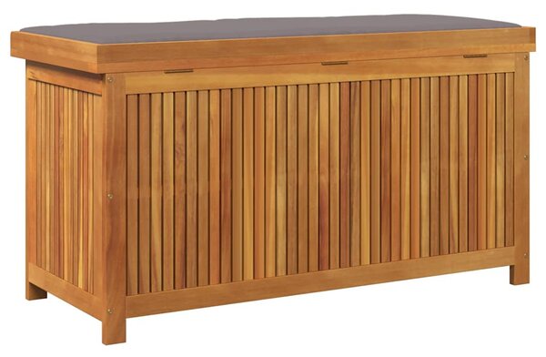 Tömör akácfa kültéri párnatartó láda 113x50x60,5 cm