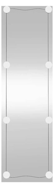 Téglalap alakú üveg falitükör LED fényekkel 30 x 100 cm