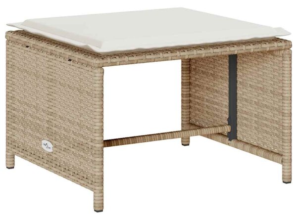 5 részes polyrattan kerti kanapé garnitúra párnákkal stackable