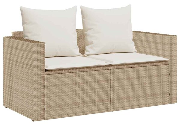 5 részes polyrattan kerti kanapé garnitúra párnákkal stackable
