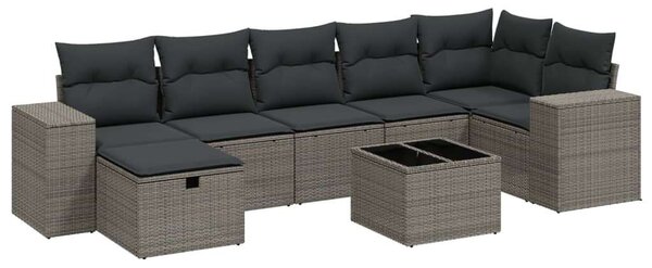VidaXL Polyrattan Kerti Ülőgarnitúra - 8 részes