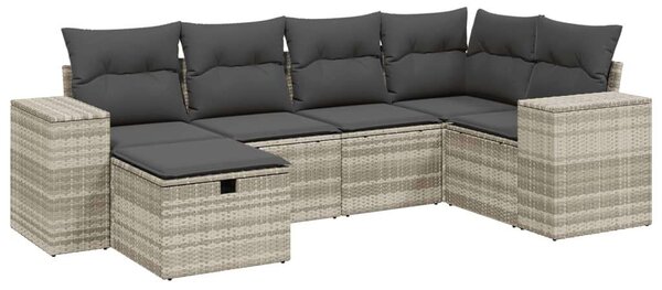 VidaXL Polyrattan Kerti Ülőgarnitúra - 6 részes