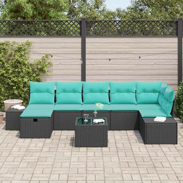 VidaXL Kanapé Szett 5 db polirattan