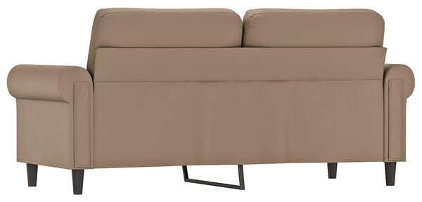 2 személyes cappuccino színű műbőr kanapé 140 cm