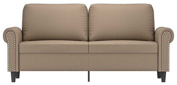 2 személyes cappuccino színű műbőr kanapé 140 cm