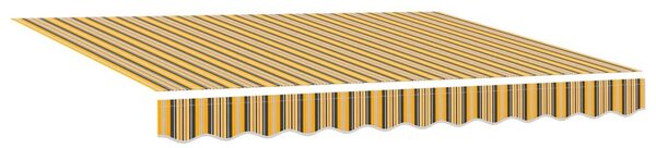 Behúzható napellenző Sokszínű 300 x 250 cm Szövet és Alumínium