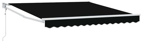 Napernyő Fekete 350 x 250 cm Poliészter és fém