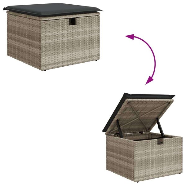 VidaXL Polyrattan Kerti Ülőgarnitúra - 8 részes