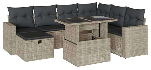 VidaXL Polyrattan Kerti Ülőgarnitúra - 8 részes