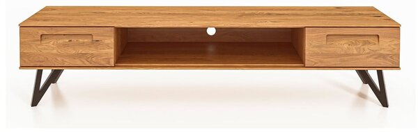 Tölgyfa TV-állvány 182x42 cm Golo - The Beds