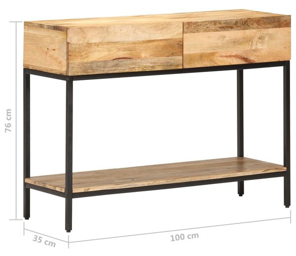 Tömör mangófa tálalóasztal 100 x 35 x 76 cm