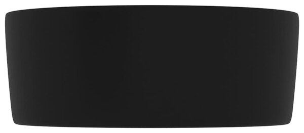 Kerek matt fekete kerámia luxus mosdókagyló 40 x 15 cm