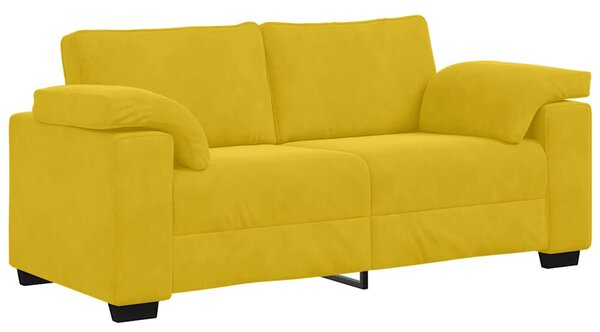 Sárga bársony loveseat kanapé 180x77x82 cm