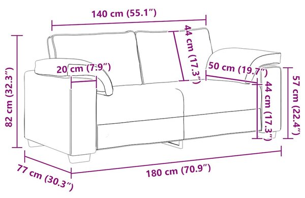 Sárga bársony loveseat kanapé 180x77x82 cm