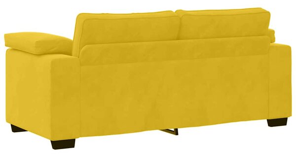 Sárga bársony loveseat kanapé 180x77x82 cm