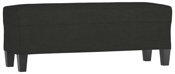 Fekete szövet pad 100 x 35 x 41 cm