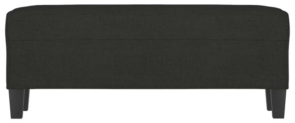 Fekete szövet pad 100 x 35 x 41 cm