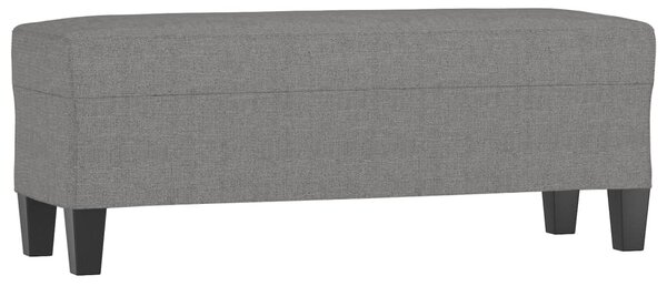 Sötétszürke szövet pad 100x35x41 cm