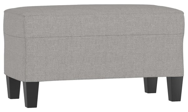 Világosszürke szövet pad 70 x 35 x 41 cm