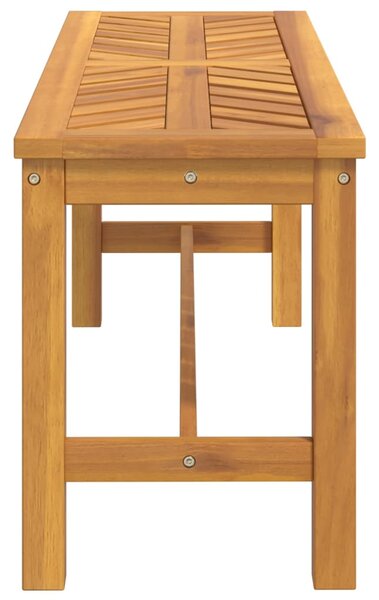 Tömör akácfa kerti pad 110 cm