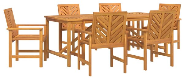 Kert étkező szett 7 pcs Barna Tömör Akácfa