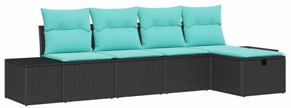 VidaXL Kanapé Szett 4 db polirattan