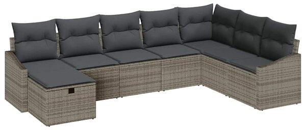 Kanapé Szett párnával 9 pcs polirattan