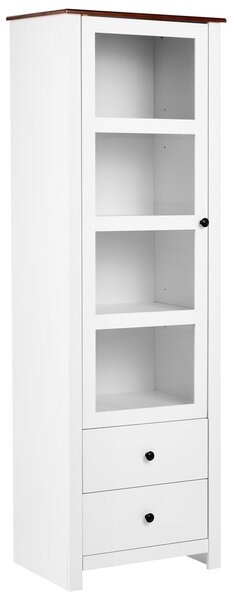 Üveges vitrin PIMBA 60 cm Fehér