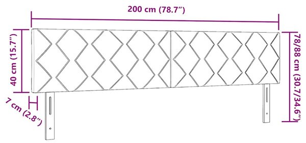 Fejtámla Kék 200 cm szövet