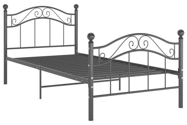VidaXL fekete fém ágykeret 100 x 200 cm