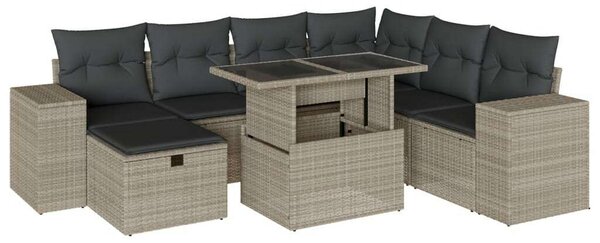 VidaXL Polyrattan Kerti Ülőgarnitúra - 8 részes