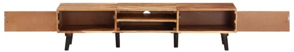 Tömör akácfa TV-szekrény 145 x 35 x 35 cm