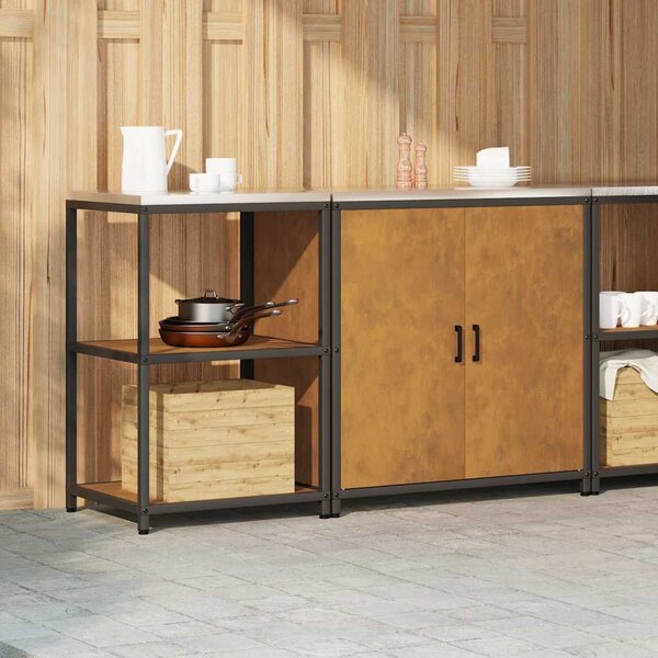 Konyhai Tároló Készlet HATTEM 2 pcs Rozsdás Acél