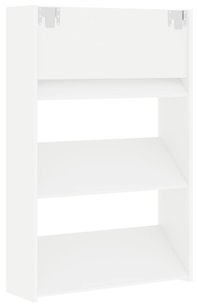 Fehér fali cipősszekrény 60 x 18 x 90 cm