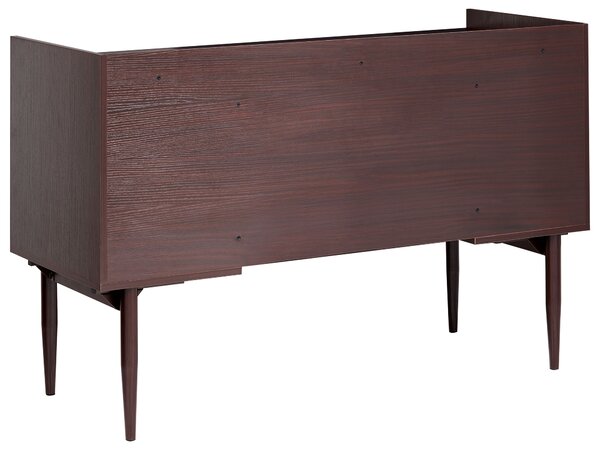 Íróasztal RATANA 130 cm x 50 cm Sötétbarna
