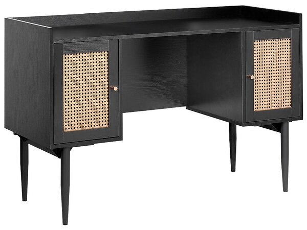 Íróasztal RATANA 130 cm x 50 cm Fekete
