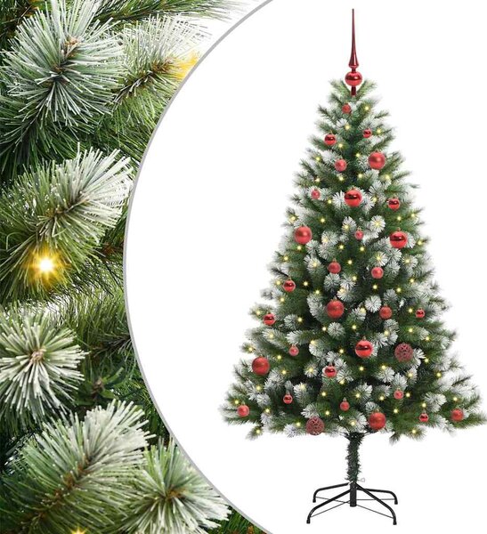 Műanyag Hajtogatós Karácsonyfa Havas Designnal 150 LED