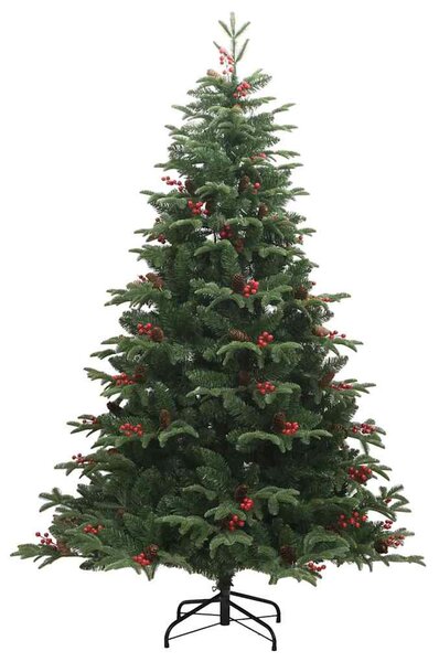 Mű karácsonyfa 300 LED-del Zöld 180 cm PVC és Fém és Műanyag