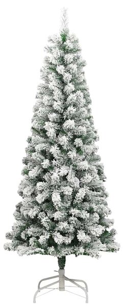 Műanyag Hajtogatós Karácsonyfa 300 LED Zöld és Fehér 210 cm