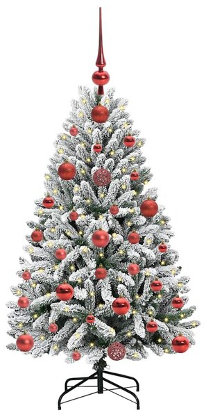 Mű karácsonyfa 120 cm 150 LED Meleg fehér PVC és Acél
