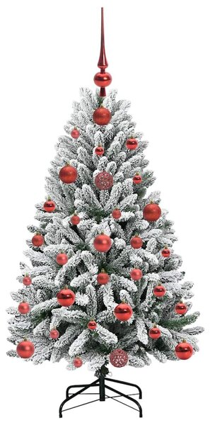 Mű karácsonyfa 120 cm 150 LED Meleg fehér PVC és Acél