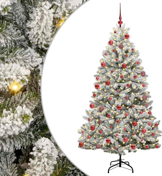 Mű karácsonyfa 180 cm 300 LED Meleg fehér PVC és Acél