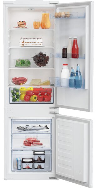 Beko BCSA285K4SN Beépíthető alulfagyasztós hűtőszekrény