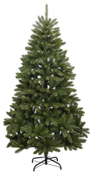 Mű karácsonyfa 240 cm 300 LED Meleg fehér PVC és Acél Zöld