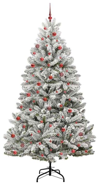Mű karácsonyfa 270 cm 300 LED Meleg fehér PVC és Acél