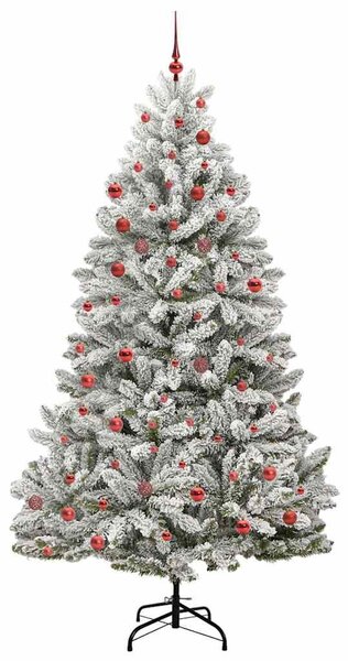 Mű karácsonyfa 210 cm 300 LED Meleg fehér PVC és Acél