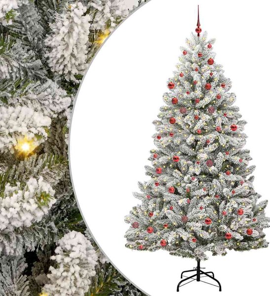 Mű karácsonyfa 210 cm 300 LED Meleg fehér PVC és Acél